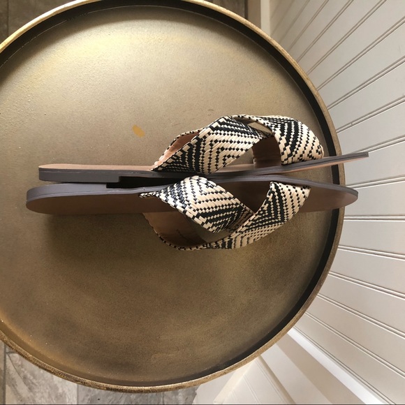 J CREW | SEASIDE RAFFIA WOVEN FLAT SANDAL. 10.NEW - Picture 4 of 8